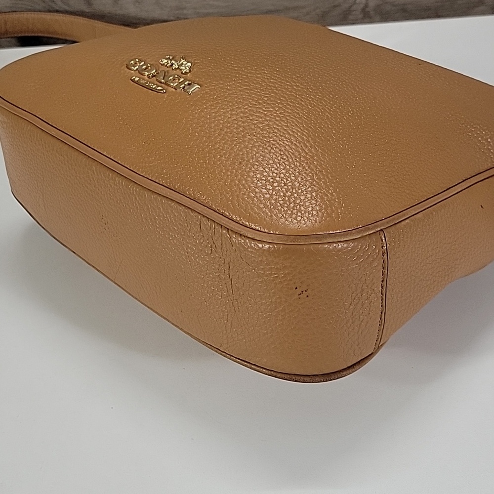 Coach Ellie File Tan Pebble Leather Crossbody Shoulder Bag C1648 - Picture 10 of 16